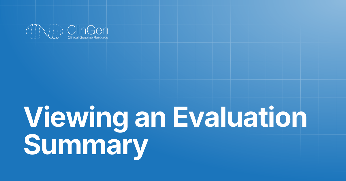 Viewing an Evaluation Summary | Help Docs