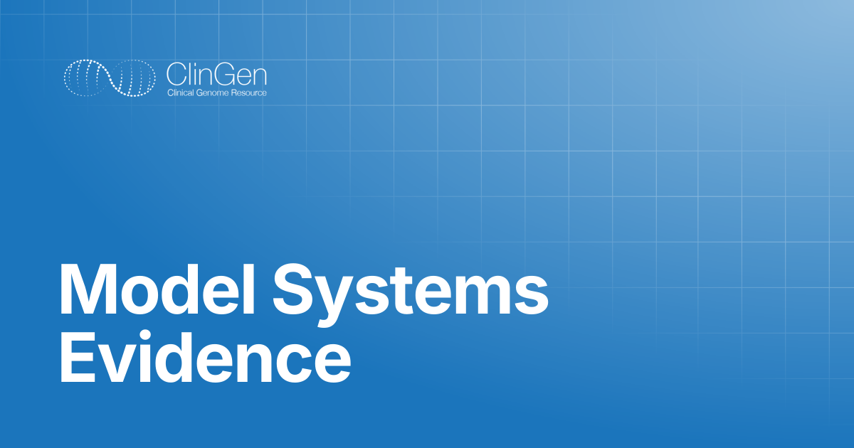 Model Systems Evidence | Help Docs